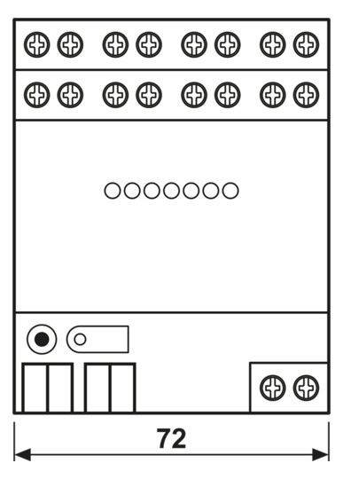 Binäreingang KNX REG 4TE LED 8f m.LED-Anz