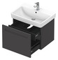 Duravit Waschtisch-Unterschrank No. 1 59 x 42,6 x 47,8 cm, Graphit Matt, 1, Schubkasten, 1 Auszug, wandhängend