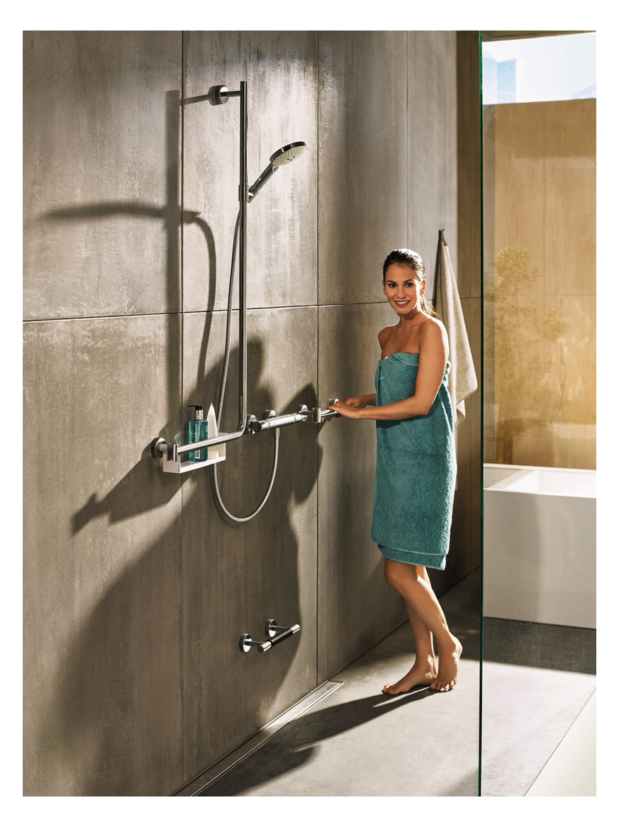 hansgrohe Brauseset Raindance Select S 3jet, Brausestange 1100mm, rechts, chrom