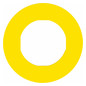 Bezeichnungsschild ge rnd NOT-AUS Ø60mm englisch Bez.Schild Symbol E-Stop
