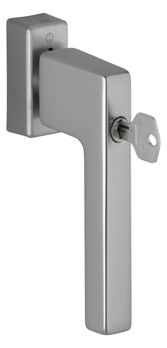 Bild Drehkipp-Fenstergriff, abschließbar, Austin 0769S/UD9024, gleichschließend, DIN Links-Rechts, 7/20-30mm, stahlfarbig - HOPPE-0