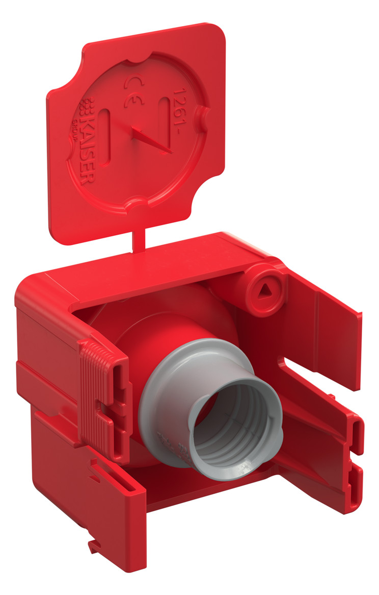 Leitungsauslass Rohr beton Ø20mm 2f 53x64mm