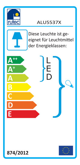 Einbaustrahler 50W Konv eisen gbürst Alu IP20 gebürstet Ø/EB68mm