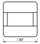 Bewegungsmelder-Bus KNX CD UP aws 0-180° v6° 1,1m Reichweite: 8m