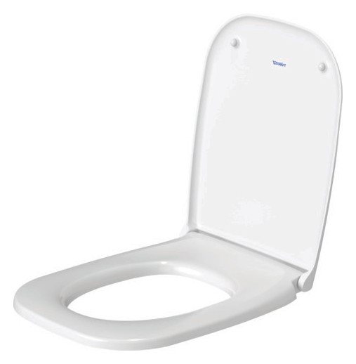 Duravit WC-Sitz D-Code mit Absenkautomatik, Scharniere Kunststoff, weiß