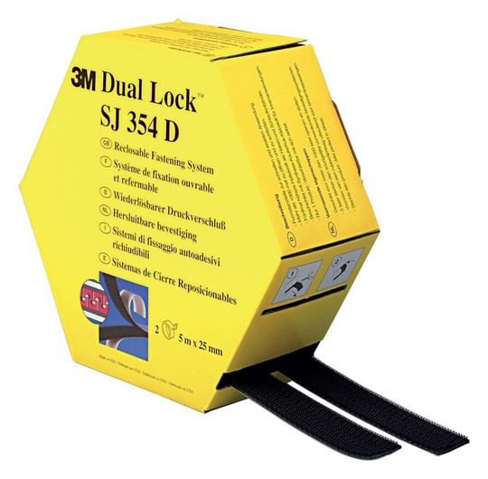 3M-Dual Lock-Flexibler Druckverschluss, schwarz SJ 354 D...