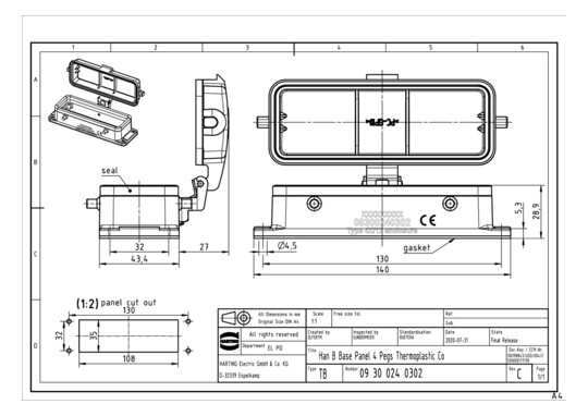 HART Anbaugehäuse            09300240302 
