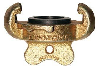 LÜDECKE-Klauen-Verschlusskupplung DIN 3489, mit Kette