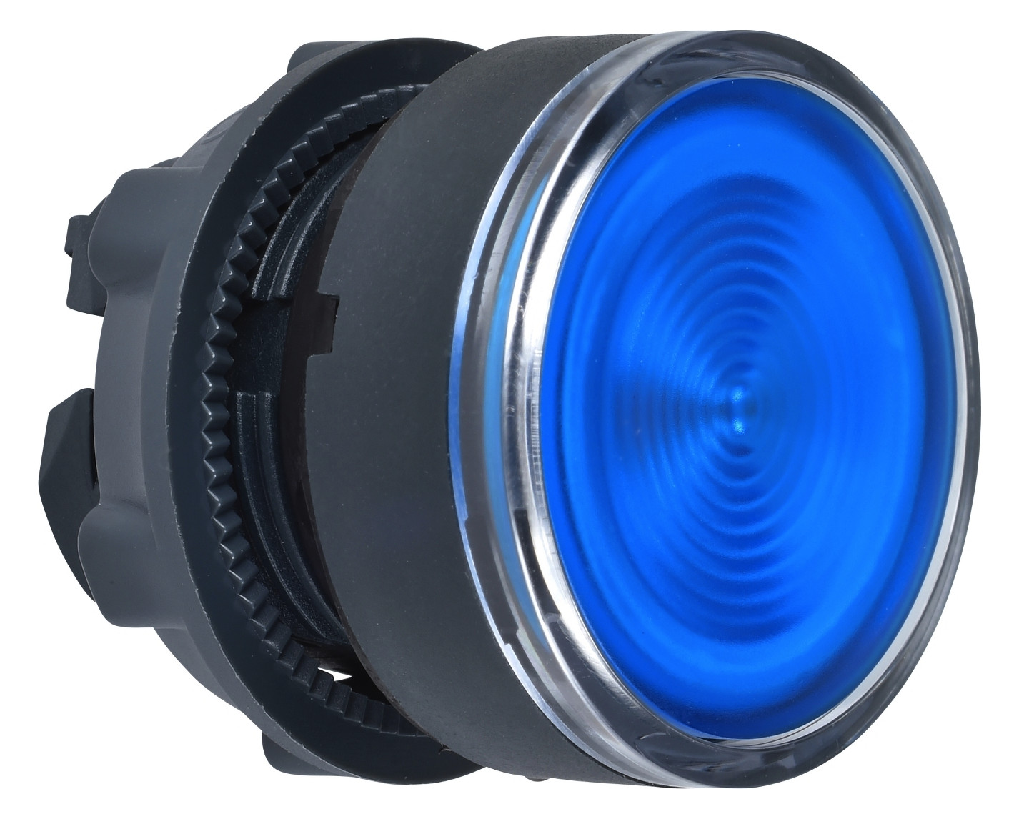 Drucktaster Front 1f bl bel.b Ø22mm rnd IP66 Geeignet für Beleuchtung Tastend