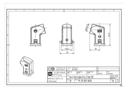 HART Tüllengehäuse M20       19200030620 