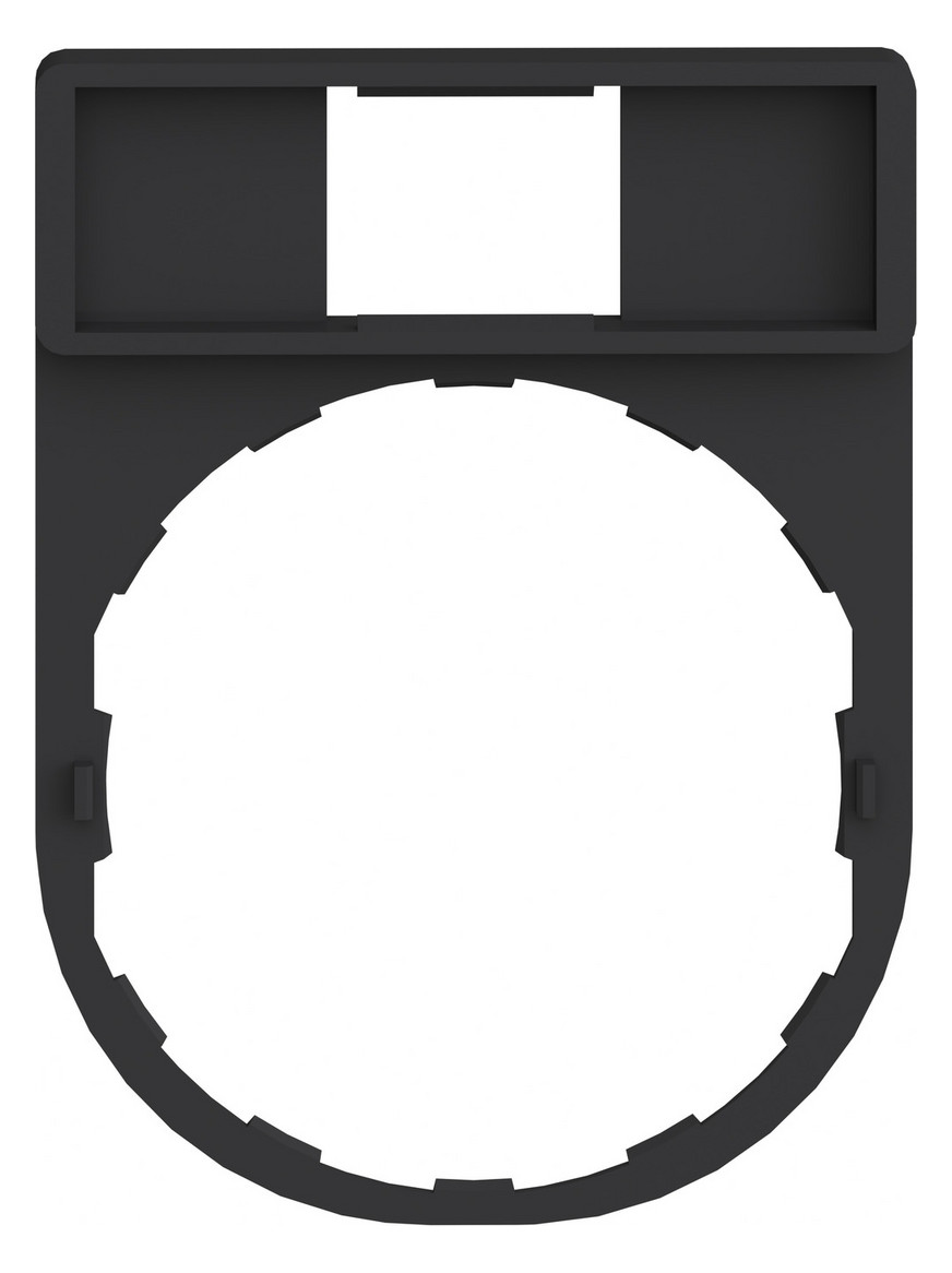 Bezeichnungsschild sw rechteck 30x40mm Bez.Schild