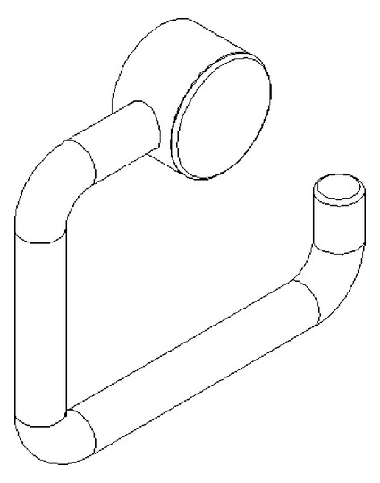Normbau Papierrollenhalter Nylon Care 125 x 160 mm, weiß
