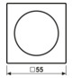 Abdeckung Symbol Dimmer AS/A aws glz