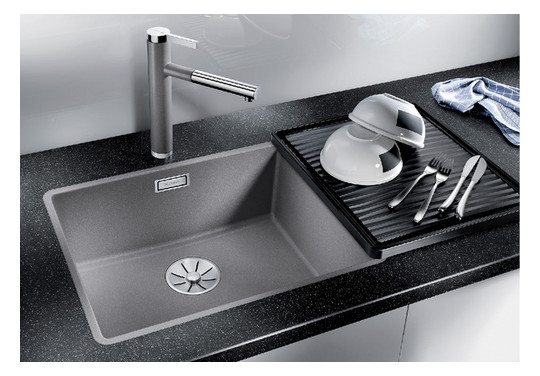 Blanco Becken SUBLINE 500-F SILGRANIT 52,7 x 42,7 cm, felsgrau, ohne Ablauffernbedienung