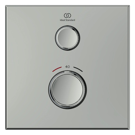 Ideal-Standard Fertigmontageset CeraTherm Navigo für UP-Brausethermostat, eckig, Chrom