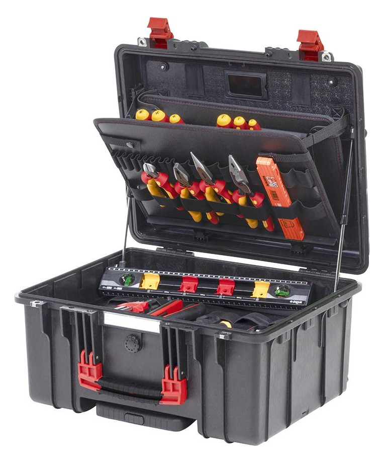 Bild Werkzeugsortiment XL 2 Elektriker 60-tei lig im Trolley Wiha-1