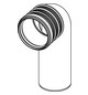 TECE WC-Anschlussbogen TECEprofil 90Grad, DN 90/90, PE-HD