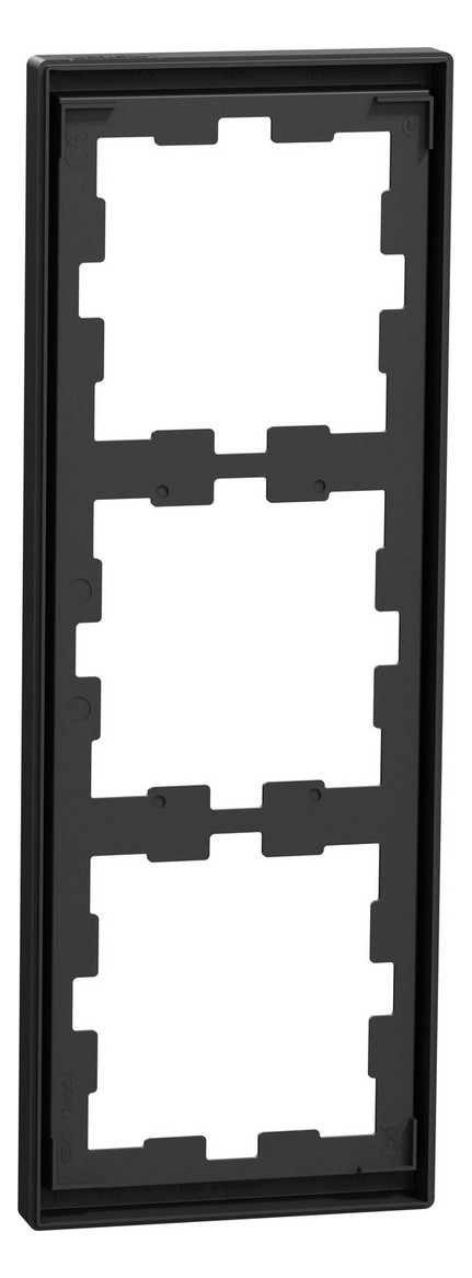 Rahmen 3f anth glz D-Life Kst f.GEB-K Unterputzmontage Thermopl