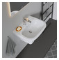 Duravit Waschtisch D-Code 60 x 46 cm, mit Hahnloch, Überlauf, Hahnlochbank, weiß