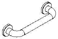 Normbau Haltegriff Nylon Care 300 mm, weiß