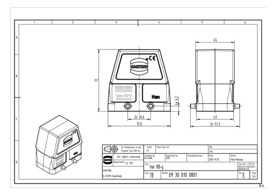 HART HAN 10B-G 09300100801   09300100801 