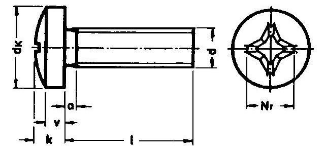 Bild Gewindeschrauben Liko verzinkt M 6 x 80 DIN 7985-1