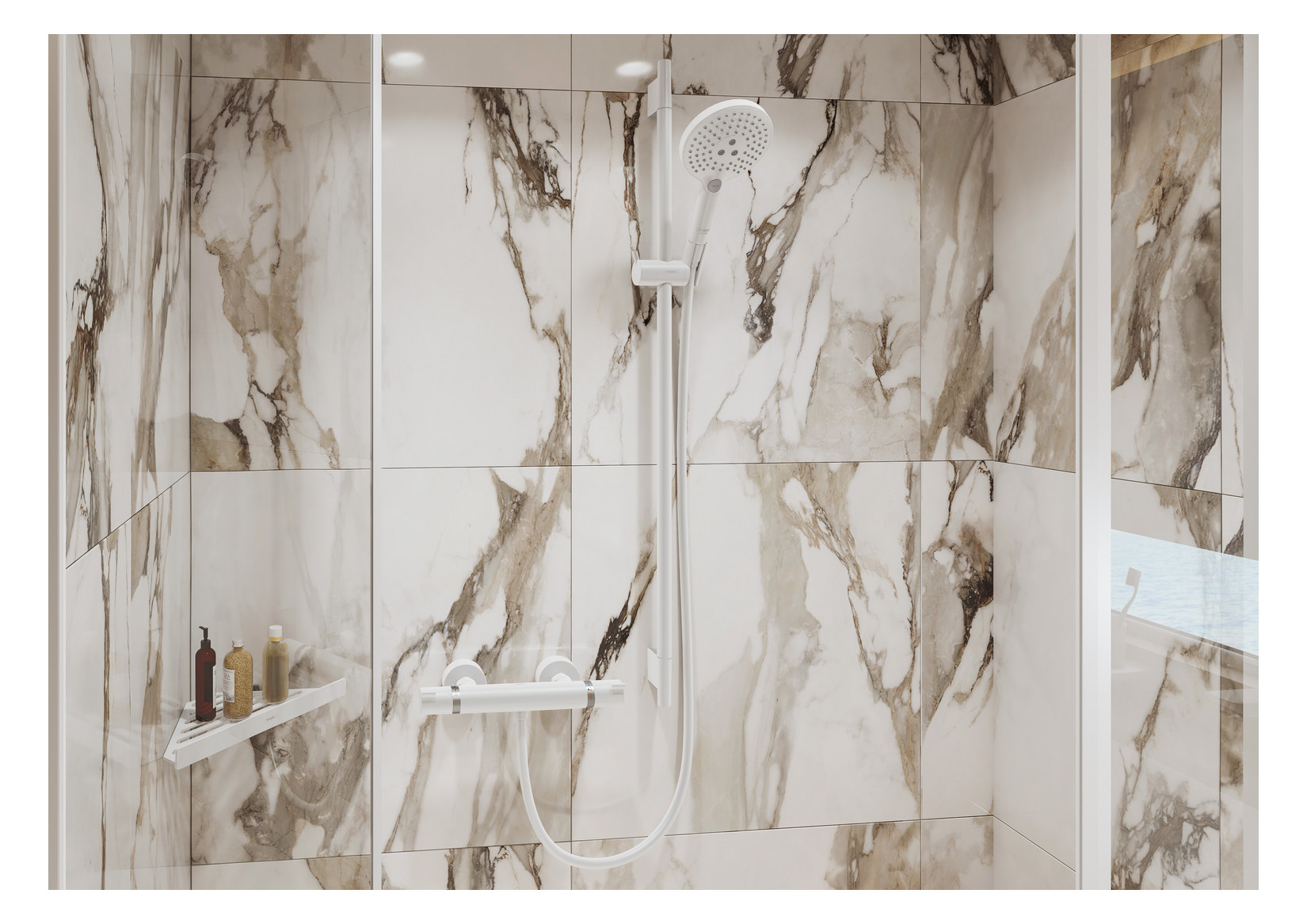 hansgrohe Seifenkorb AddStoris Wandmontage, Metall, mattweiß