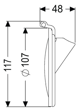 Kessel Rückstauklappe DN 90-100, als Rattenschutz, Edelstahl