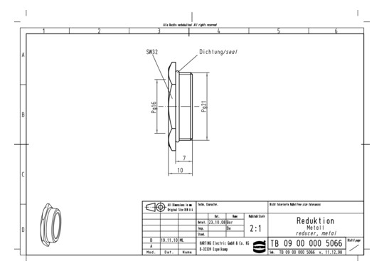 HART REDUKTION M. O-RING PG  09000005066 