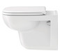 Duravit WC-Sitz D-Code ohne Absenkautomatik Scharniere Edelstahl, weiß