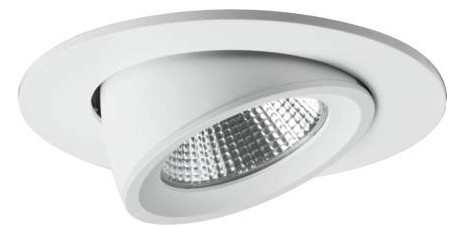 LED-Einbaustrahler 13W KARYL 3000K 1LED 1320lm Konv Alu IP20 ws mt Ø/EB92mm