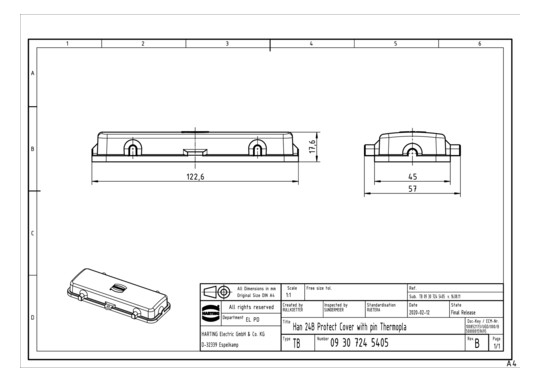 HART Han 24B Abdeckkappe mit 09307245405 