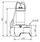 Wilo Abwasser-Tauchmotorpumpe Rexa MINI3 V04.09/T05-540/O-5M, 0,5 kW, 5 m Kabel