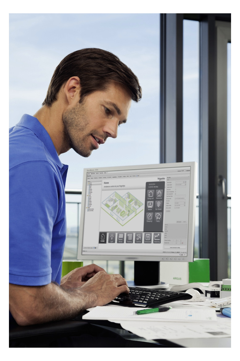 Schnittstelle KNX REG 24V LED 3TE IP20 m.LED-Anz