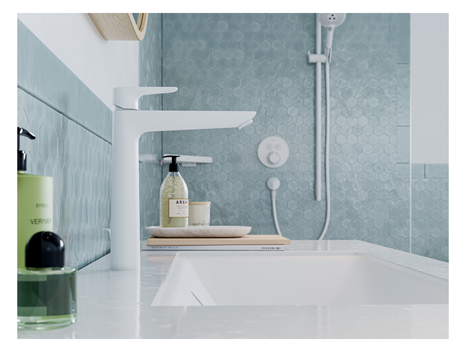hansgrohe Seifenkorb AddStoris Wandmontage, Metall, mattweiß