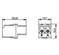 LWL-Kupplung LC-D LC-D Singlemode und bl Kst Keramik einrasten