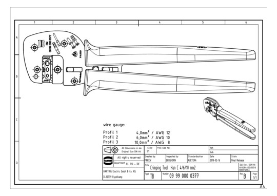 HART Tool Crimping Harting   09990000377 