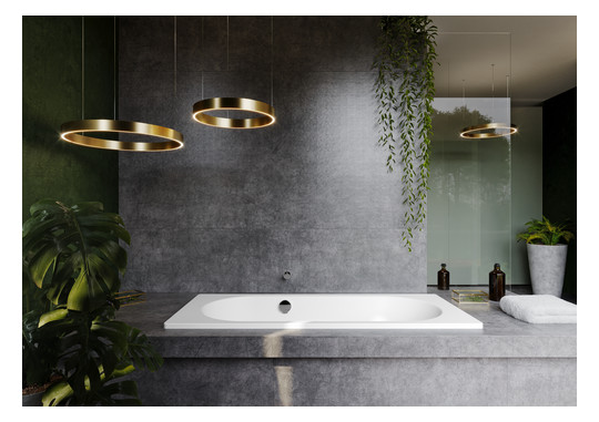 Kaldewei Badewanne VAIO SET STAR-955 170x75cm, Perl-Effekt, SÜL, Vollantislip, schwarz