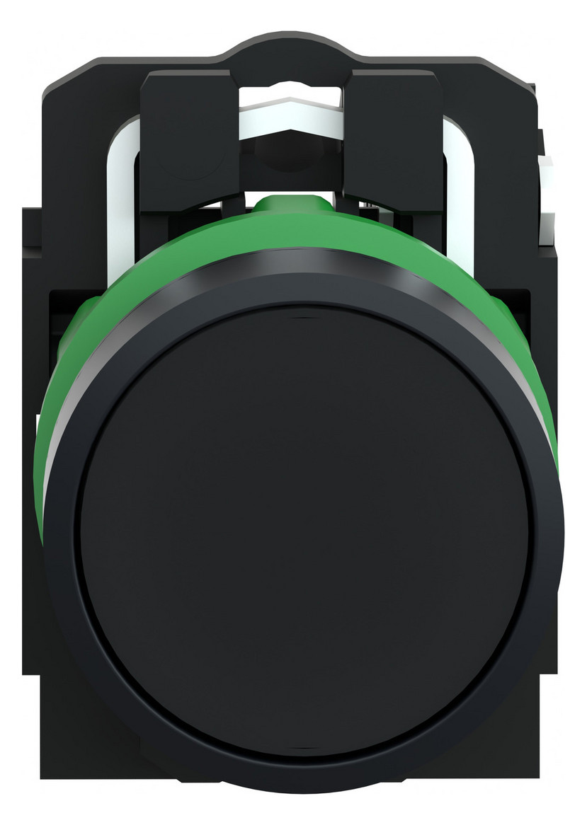 Drucktaster 1f sw rnd Ø22,5mm IP66 fl Tastend