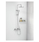 HANSA Duschsystem HANSABASIC mit Thermostat, kürzbar, Regenbrause, 1-strahlig, chrom