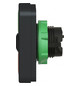 Drucktaster Front 2f rt/gn Ø22,5mm IP66 rechteck Tastend