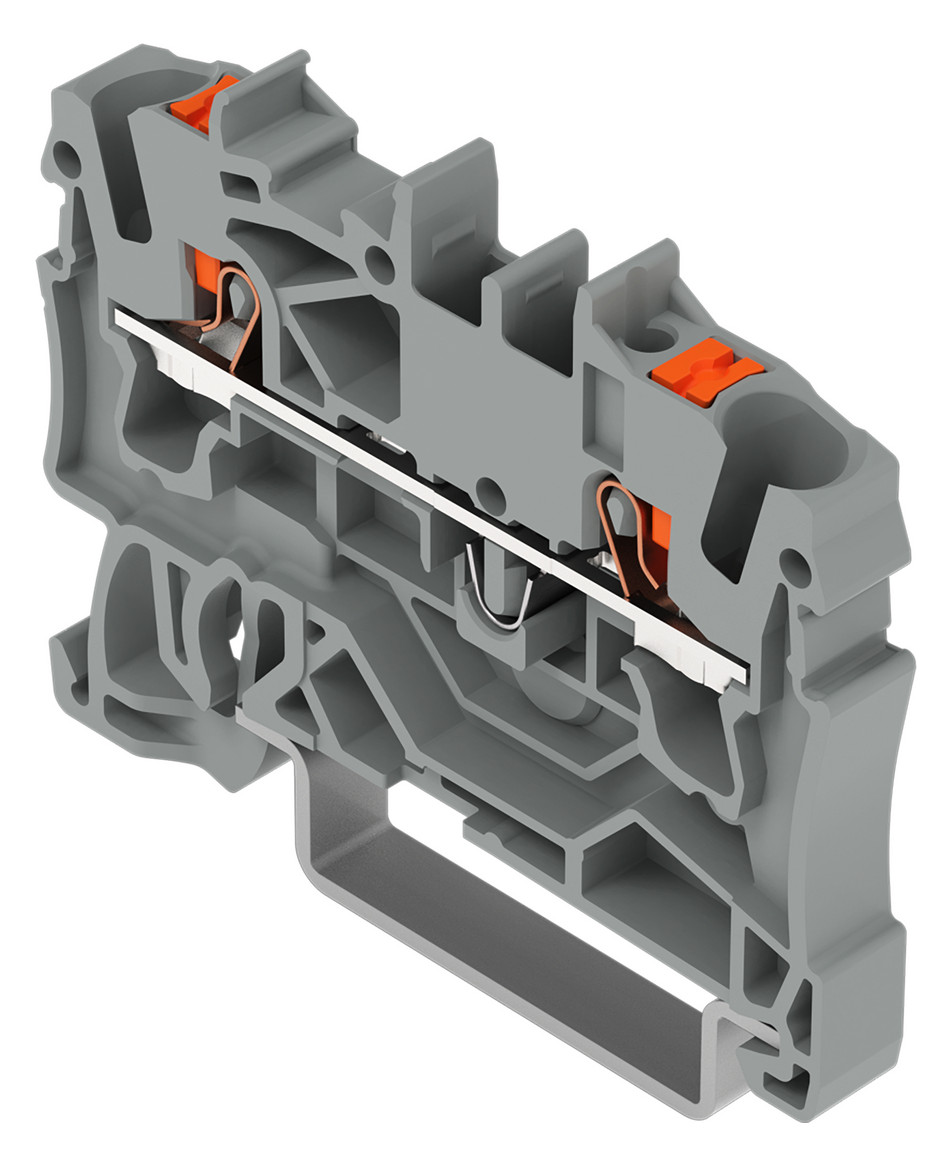 Reihenklemme 0,25-4qmm 1Etage 2kl gr 24A TS35 Hutschiene TH35
