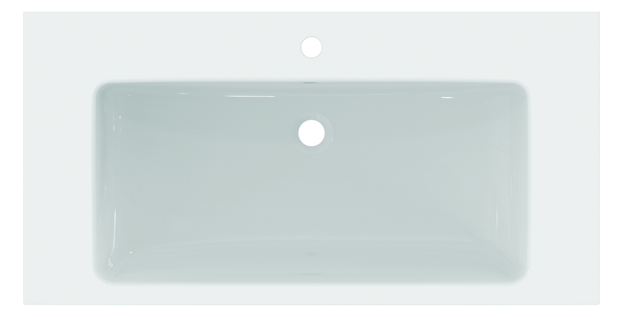 Ideal-Standard Möbel-Waschtisch i.life B 101x51,5x18cm, mit Hahnloch/Überlauf, weiß