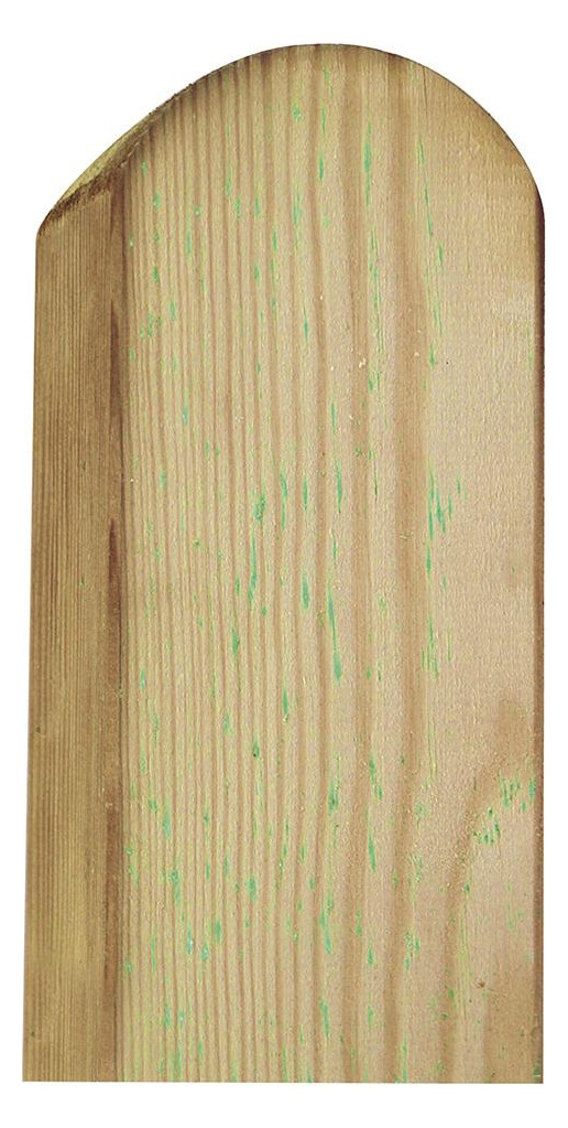 Bild Pfosten Kopf gerundet 9 x 9 x 210 cm, kd i-grün allseitig glatt - n.a.-1