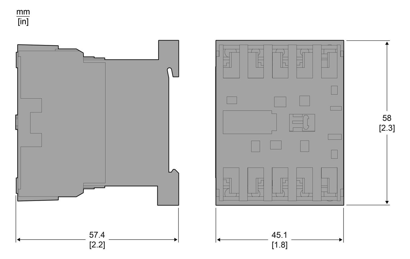 Leistungsschütz 2,2kW 3S 230VAC 6A 1Ö/Hilf