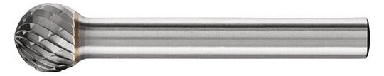PFERD-HM-Frässtift Kugel KUD - 10x9mm, Z3P, Schaft 6mm