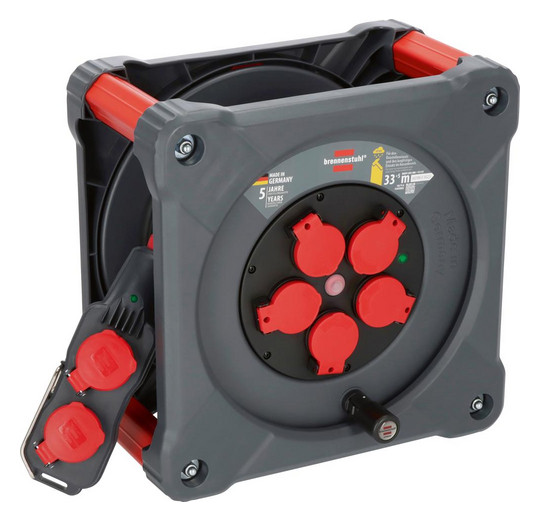 BRENNENSTUHL Professional-Kunststoff-Kabeltrommel KC3200...