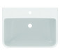 Ideal-Standard Waschtisch i.life B 65x48x18cm, mit Hahnloch, weiß antibakteriell Smart Guard