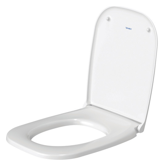 Duravit WC-Sitz D-Code mit Absenkautomatik, Scharniere Kunststoff, weiß