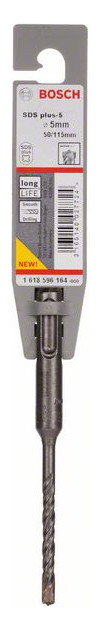 Hammerbohrer Ø5mm SDSplus 50/115mm f.Beton f.Stein
